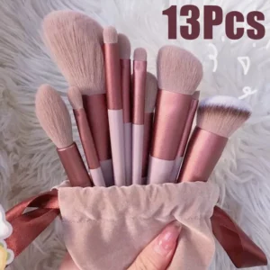 Makeup Brushes Set Eye Shadow Foundation Women Cosmetic Blush Beauty Soft Make Up Tools Bag