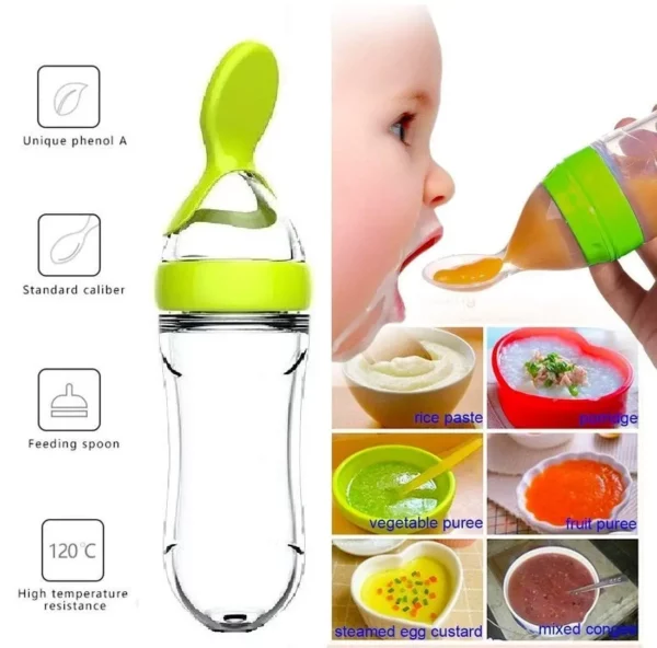 Squeezing Feeding Bottle Cup Silicone Newborn Baby Pacifier - Image 4