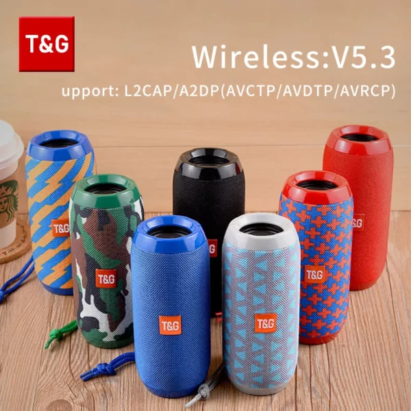 Bluetooth Speakers Portable True Wireless Waterproof Outdoor Stereo (Supports TF Radio) - Image 6