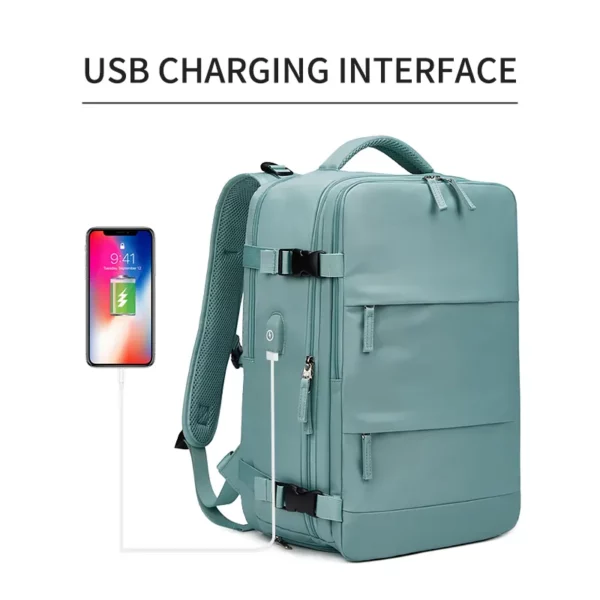 Women Laptop Backpack 15.6inch USB Charging - Image 5