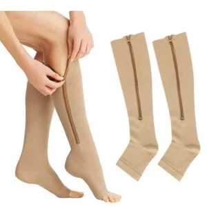 Multi-Purpose Pain-Relieving Zipper Compression Socks