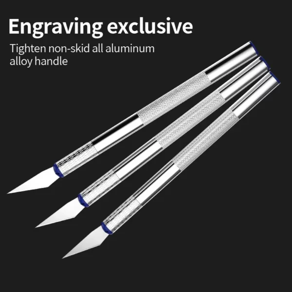 13Pcs Metal Non-Slip Precision Carving Knife - Image 2