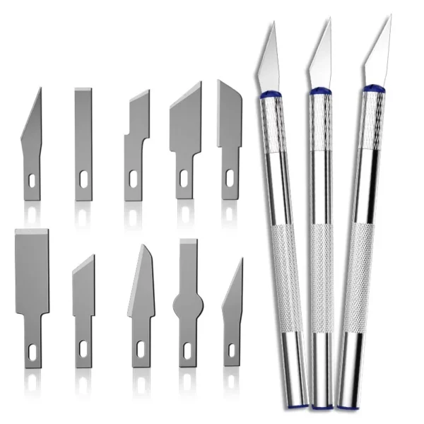 13Pcs Metal Non-Slip Precision Carving Knife - Image 6