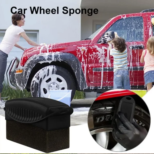 2-Piece Car Tires Polishing & Waxing Sponges Set - Image 2