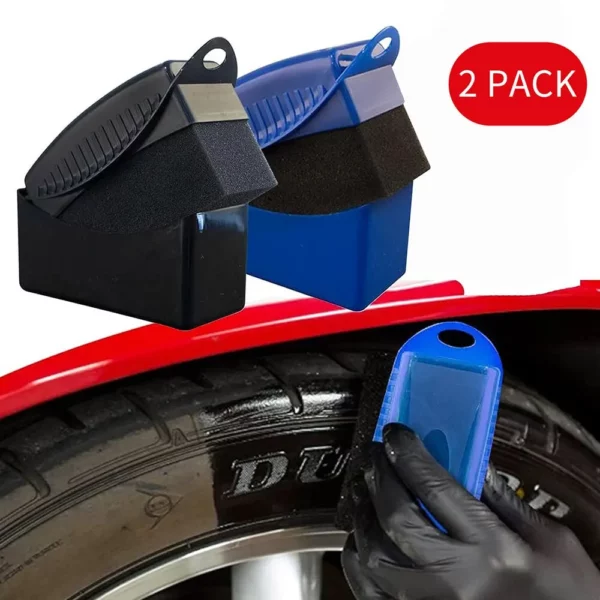 2-Piece Car Tires Polishing & Waxing Sponges Set