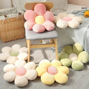 Colorful Flower Plush Pillow