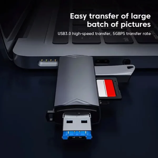 6In1 Multifunction Usb 3.0 Card Reader U Disk Type C/Micro Usb/Tf/Sd Flash Drive Memory Card Reading Adapter Phone - Image 4