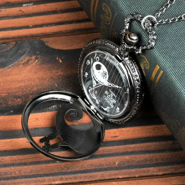 Vintage Fashion Pocket Watch with Chain Necklace Pendant - Image 3