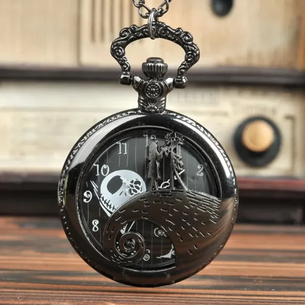 Vintage Fashion Pocket Watch with Chain Necklace Pendant - Image 4