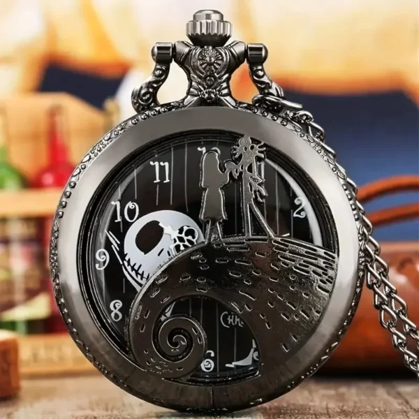 Vintage Fashion Pocket Watch with Chain Necklace Pendant