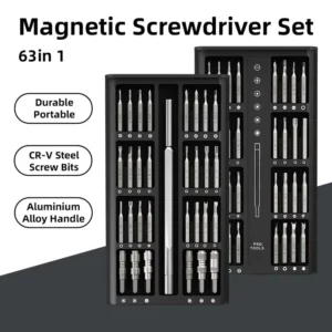 63-In-1 Magnetic Screwdriver Set (Multifunctional Precision Maintenance Tool)